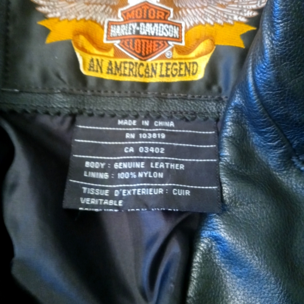 Women's leather Harley Davidson coat